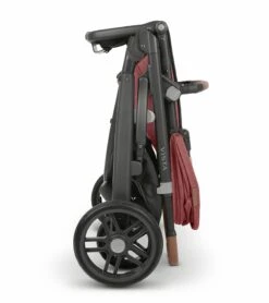UPPAbaby Vista V2 Single-to-Double Stroller - Lucy (Rosewood Melange / Carbon / Saddle Leather) -Babyzen || Baby Jogger Shop uppababy vista v2 single to double stroller lucy rosewood melange carbon saddle leather 156