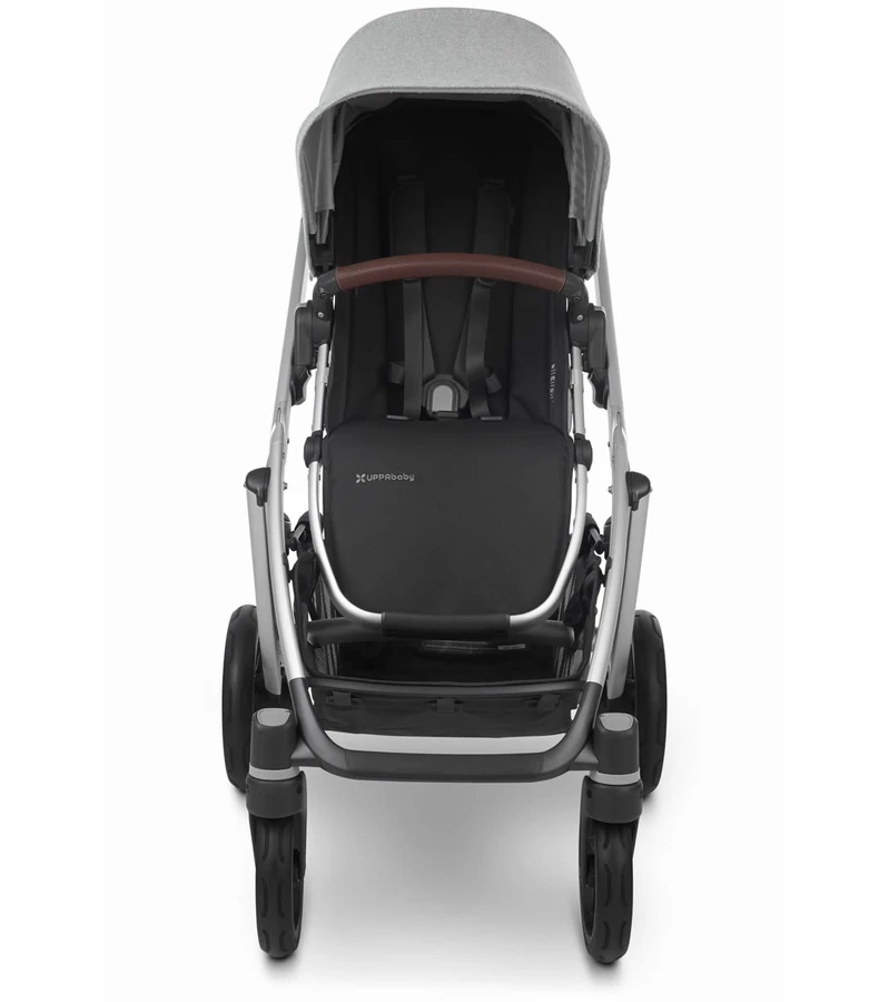 UPPAbaby Vista V2 Single-to-Double Stroller - Stella (Brushed Grey Melange) 5 UPPAbaby Vista V2 Single-to-Double Stroller - Stella (Brushed Grey Melange) - Image 3