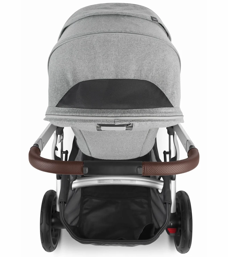 UPPAbaby Vista V2 Single-to-Double Stroller - Stella (Brushed Grey Melange) 6 UPPAbaby Vista V2 Single-to-Double Stroller - Stella (Brushed Grey Melange) - Image 4