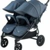 Valco Neo Twin Tailormade Double Stroller - Denim Blue -Babyzen || Baby Jogger Shop valco neo twin tailormade double stroller denim blue 55