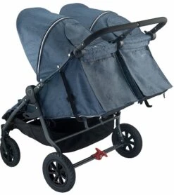 Valco Neo Twin Tailormade Double Stroller - Denim Blue -Babyzen || Baby Jogger Shop valco neo twin tailormade double stroller denim blue 57