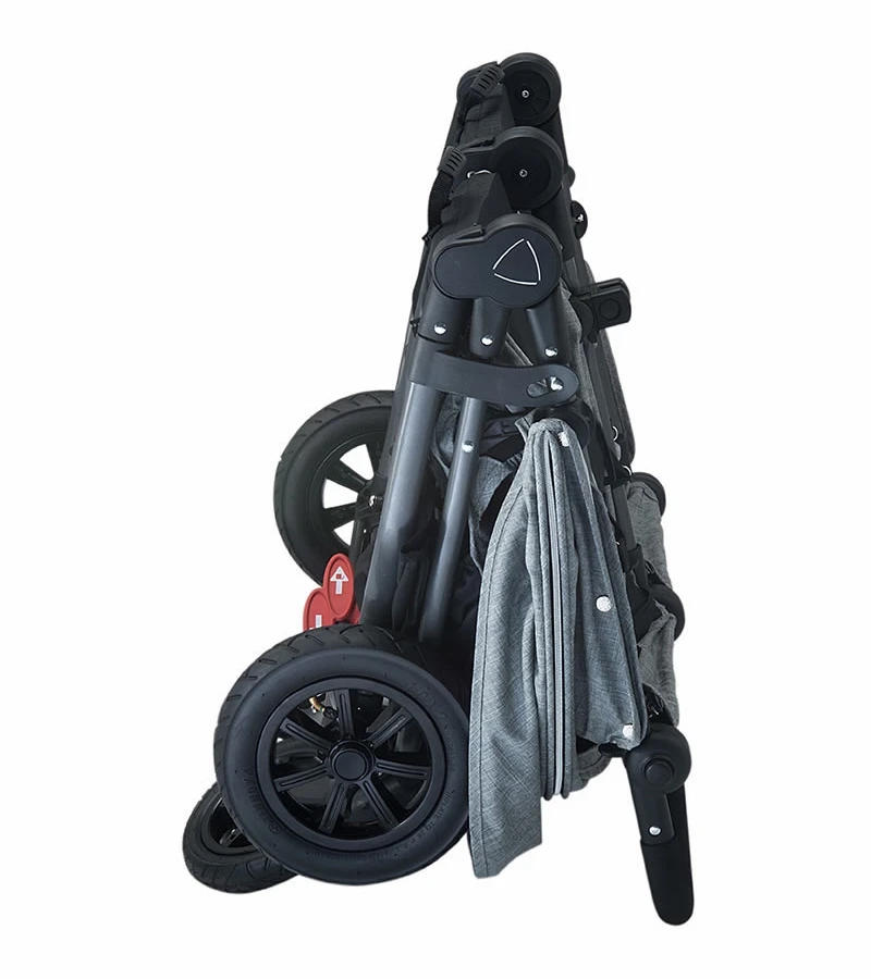 Valco Neo Twin Tailormade Double Stroller - Grey Marle 6 Valco Neo Twin Tailormade Double Stroller - Grey Marle - Image 4