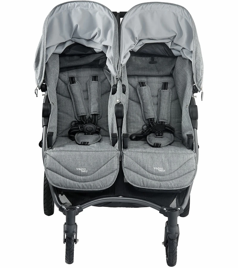 Valco Neo Twin Tailormade Double Stroller - Grey Marle 5 Valco Neo Twin Tailormade Double Stroller - Grey Marle - Image 3